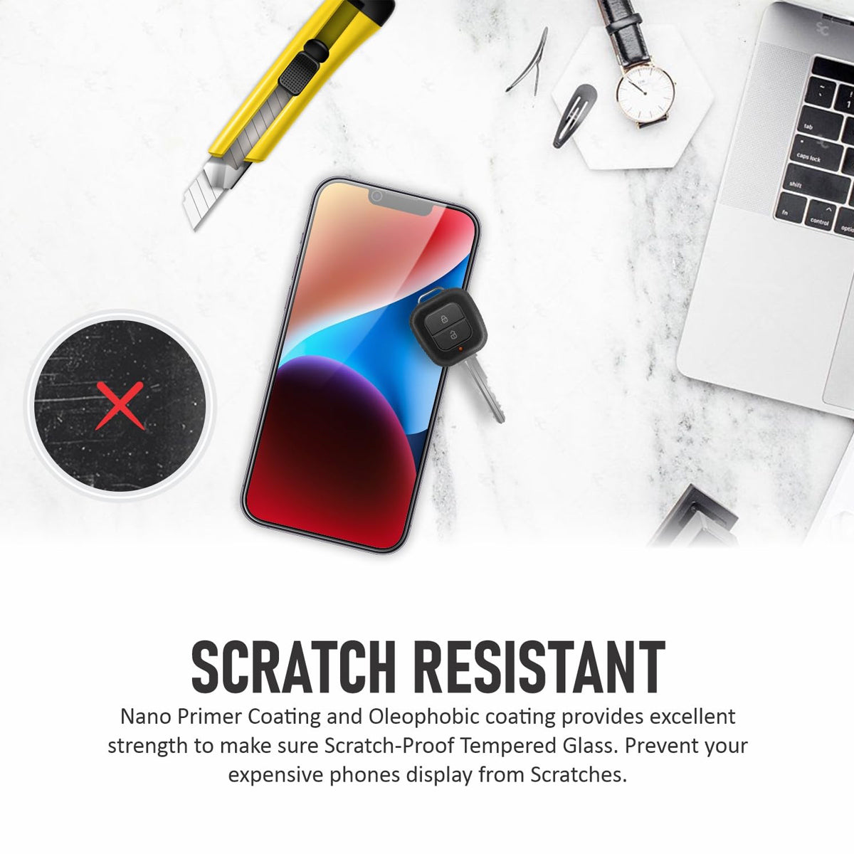 Military-Grade Tempered Glass Screen Protector For All Mobile Models - (With Installation Kit)