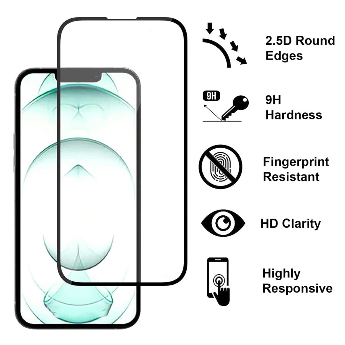 Military-Grade Tempered Glass Screen Protector For All Mobile Models - (With Installation Kit)